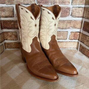 Tecovas Caramel and Bone Jolene Boots